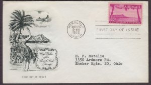 1952 Hawaii Statehood 80c magenta Sc C46 with Artmaster cachet