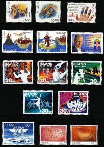 Iceland 1994 Cpl year set. Two scans. MNH