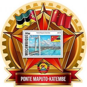 Mozambique - 2019 Maputo-Katembe Bridge - Souvenir Sheet - MOZ190130b