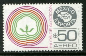 MEXICO Exporta C603 $50P Cotton threa Wmkd Fosfo Paper 2 MNH