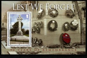 ISLE OF MAN SGMS1466 2008 90TH ANNIV OF THE END OF WORLD WAR I MNH