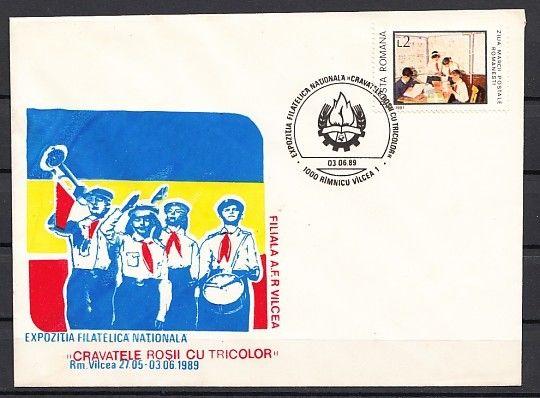 Romania, 1989 issue. 03/JUN/89. Pioneers cancel on Cachet envelope.