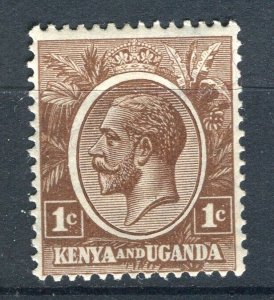 BRITISH KUT; 1922 early GV portrait issue Mint Hinged Shade of 1c. value