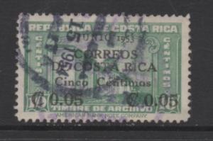 Costa Rica Scott #  257  USED  single