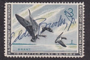 United States RW30, Duck Stamp Void After 1964, Used - Signed, 1/2 Cat.