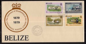 Belize 410-413 UPU U/A FDC