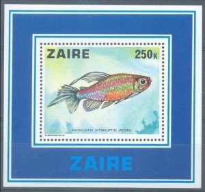 1978 Zaire 557/B17 Sea fauna 15,00 €