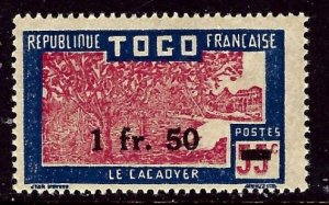Togo 301 MH 1943 surcharge  bad gum    (ap3477)