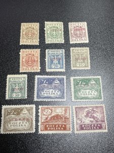 Poland Offices in Turkish Empire 2K1-12 MHR #1's of the World KSPhilatelics