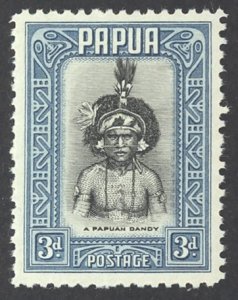 Papua New Guinea Sc# 98 MH 1932 3p Motuan Girl