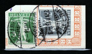 Switzerland Postal Stationery Cut Out Davos A14P3F160-