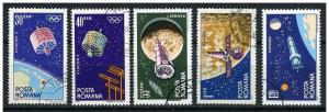 Romania  1965 - Scott 1711 .. 1715 - Space Satellites 
