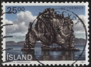 Iceland 713 (used) 25k Hvitserkur, basalt formation (1990