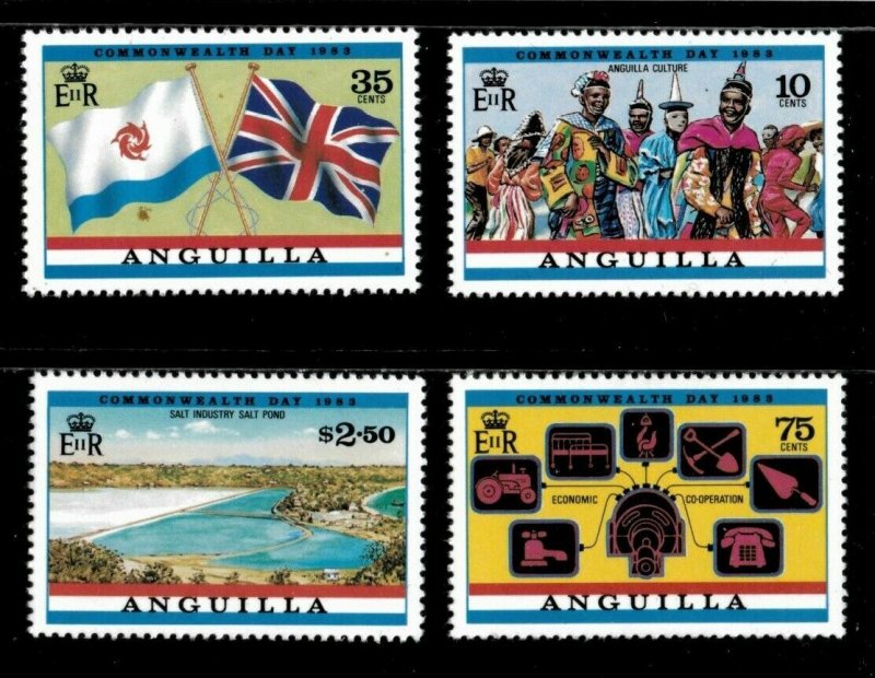 Anguilla 1983 - Commonwealth Day Celebrations - Set of 4v - Scott 521-24 - MNH