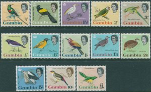 Gambia 1963 SG193-205 Birds set MLH