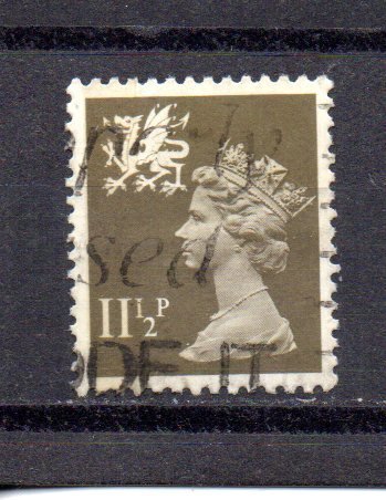 Great Britain - Wales WMMH16 used (A)