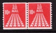 US Scott C73 MNH Pair Coil BOB