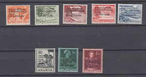 J48803 J LStamps 1950 switzerland set mnh #6o1-8 refugees $150.00 scv mnh