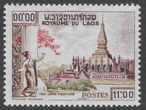 Laos (1959)  - Scott # 64,  MH