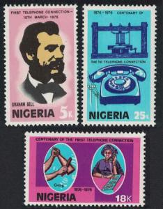 Nigeria Centenary of Telephone 3v SG#355-357