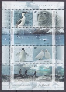 2007 Argentina 3118-3125KL Marine life of Antarctica