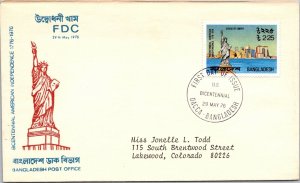 Bangladesh FDC 1976 - Bicentennial American Independence - F28885 