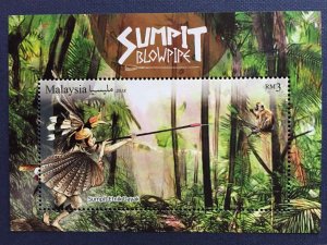 Malaysia 2018 Blowpipes MS MNH