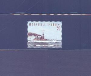 PKStamps - A10540 - Marshall Islands - USS Indiana - Single - MNH