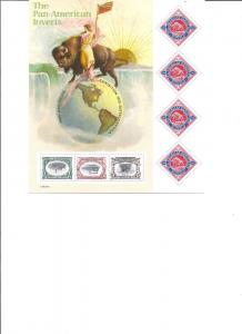 Scott 3505 Pan-American Expo Inverts souvenior sheet
