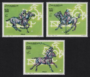 Somalia Polo Horses 2001 MNH MI#920-922