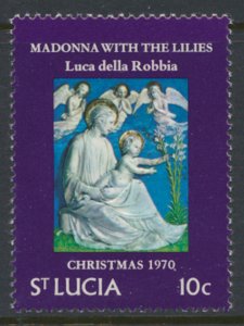 St Lucia SC# 287 MNH Christmas 1970 see details & scan