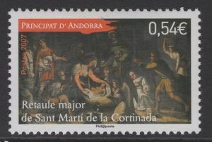 ANDORRA SGF685 2007 CHRISTMAS MNH