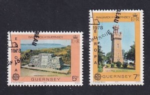 Guernsey  #161-162   used  1978  Europa