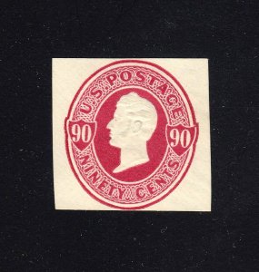 U106 90c Mint Cut Square, Cat $350.00