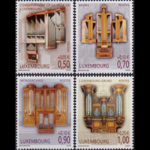 LUXEMBOURG 2006 - Scott# B451-4 Pipe Organs Set of 4 NH