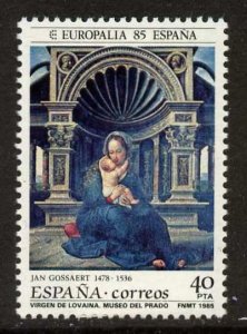 Spain 2399 MNH The Virgin of Louvain, Art