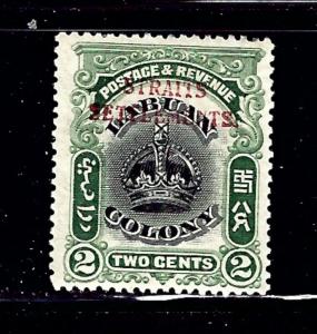 Straits Settlements 135 MH 1907 overprint  