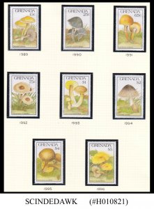 GRENADA - 1991 MUSHROOMS / FUNGI - 7-STAMPS & 2-MIN/SHT - MINT NH