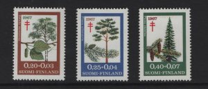 Finland   #B179-B181  MNH  1967  trees