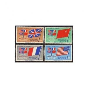 Togo 382-385,MNH.Michel 294-297. Summit Conference 1960.Flags.
