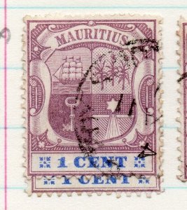 Mauritius 1895-99 Early Issue Fine Used 1c. 205650