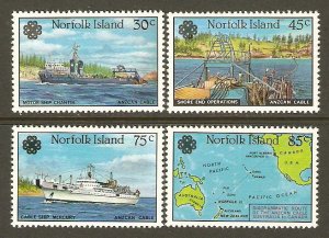 Norfolk Island #319-22 NH Communications