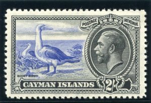 Cayman Islands 1935 KGV 2s ultramarine & black MLH. SG 105. Sc 94.