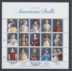 USA #3151 American Dolls Sheet of 15 Stamps VF Used