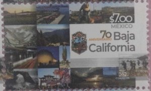 J) 2022 MEXICO, 70TH ANNIVERSARY OF BAJA CALIFORNIA, MNH