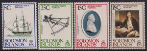 British Solomon Islands 1979 QE2 Set Capt Cook's Voyages Umm SG 372 - 375 ( B...