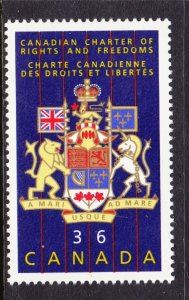 CANADA  Sc# 1133  LAW DAY  - CHARTER OF RIGHTS   1987  MNH