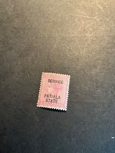 Stamps Indian States Patiala  Scott #013 hinged