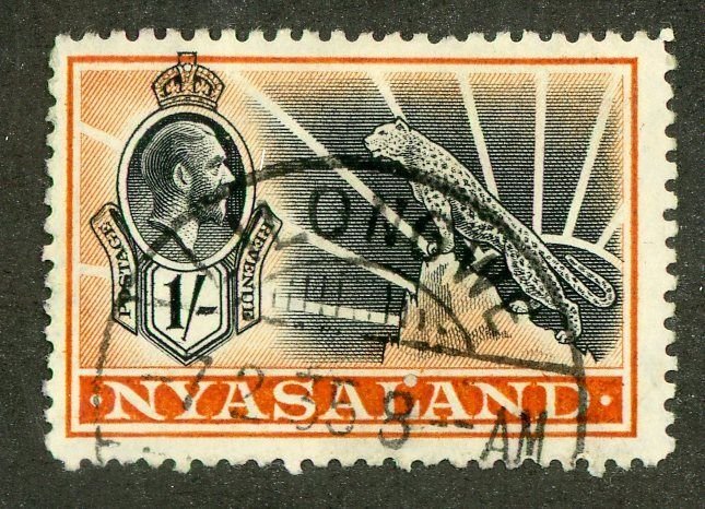 5865 BCX Nyasaland 1934 Scott# 46 used (offers welcome)