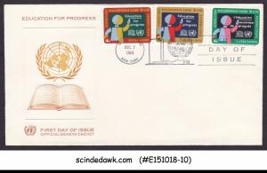 UNITED NATIONS UNO 1964 EDUCATION FOR PROGRESS - 3V FDC